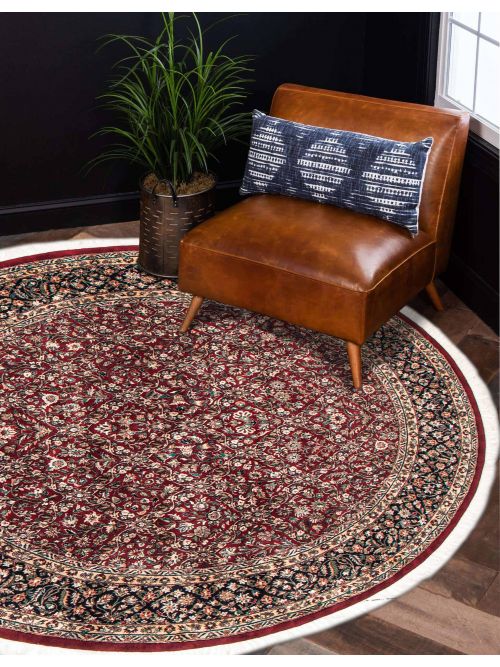 Indian Royal Sarough 8'0" x 8'0" Hand-knotted Wool Rug 