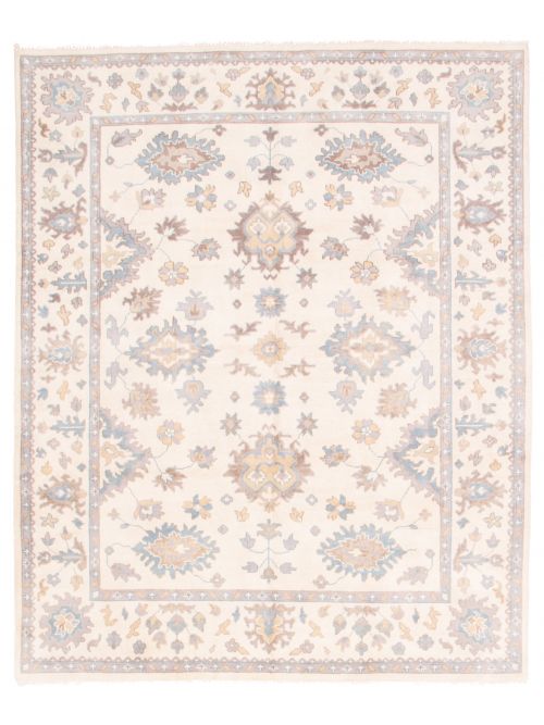 Indian Royal Oushak 7'11" x 9'9" Hand-knotted Wool Rug 