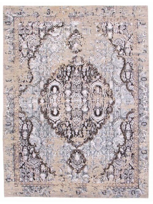 Indian Legacy 9'0" x 12'0" Hand-knotted Silk, Wool Rug 