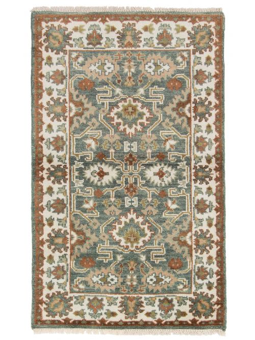 Indian Royal Oushak 3'1" x 5'0" Hand-knotted Wool Rug 
