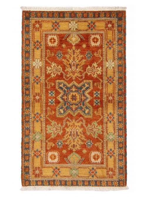Indian Royal Kazak 3'0" x 5'1" Hand-knotted Wool Rug 