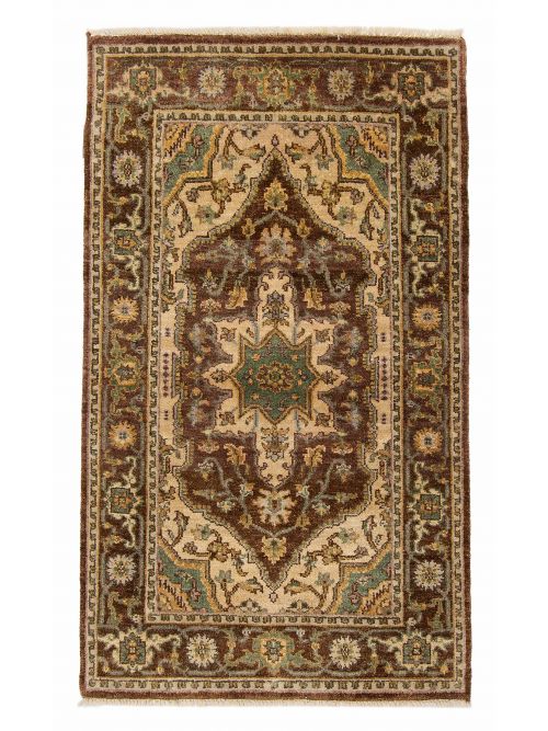 Indian Finest Agra Jaipur 3'0" x 5'0" Hand-knotted Wool Rug 