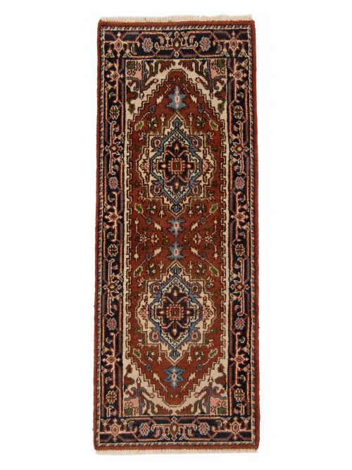 Indian Serapi Heritage 2'6" x 6'6" Hand-knotted Wool Rug 