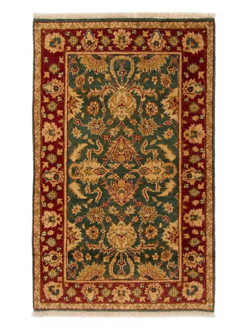 Indian Finest Agra Jaipur 3'0" x 4'10" Hand-knotted Wool Rug 