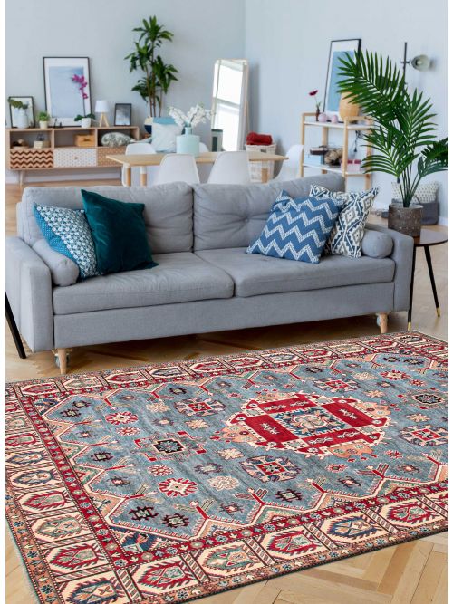Afghan Finest Ghazni 8'10" x 11'6" Hand-knotted Wool Rug 