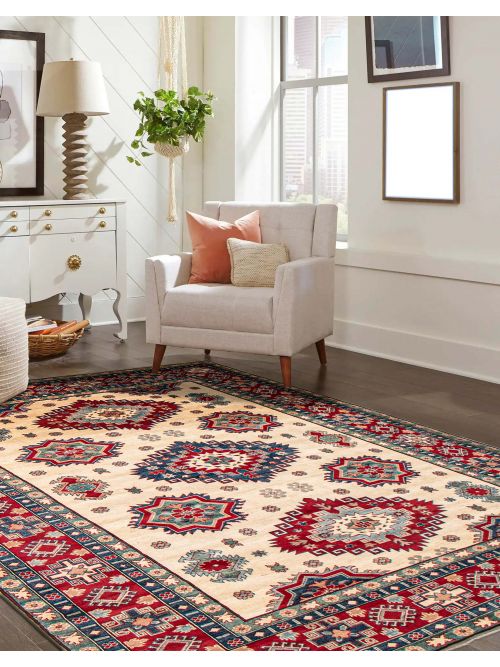 Afghan Finest Ghazni 8'4" x 11'6" Hand-knotted Wool Rug 