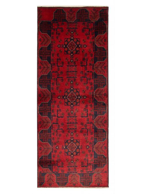 Afghan Finest Khal Mohammadi 2'7" x 6'6" Hand-knotted Wool Rug 