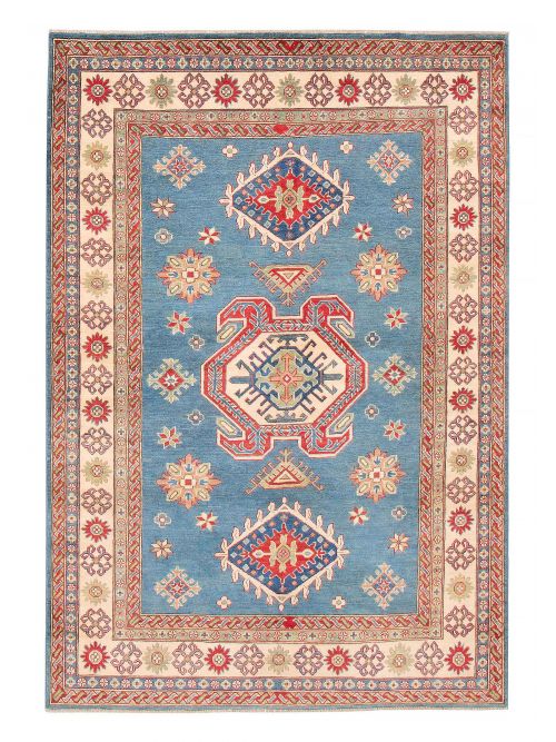 Afghan Finest Ghazni 6'6" x 9'6" Hand-knotted Wool Rug 