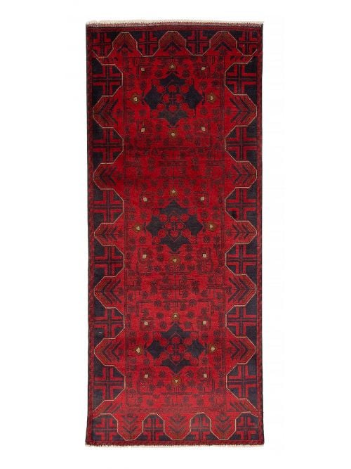 Afghan Finest Khal Mohammadi 2'9" x 6'6" Hand-knotted Wool Rug 