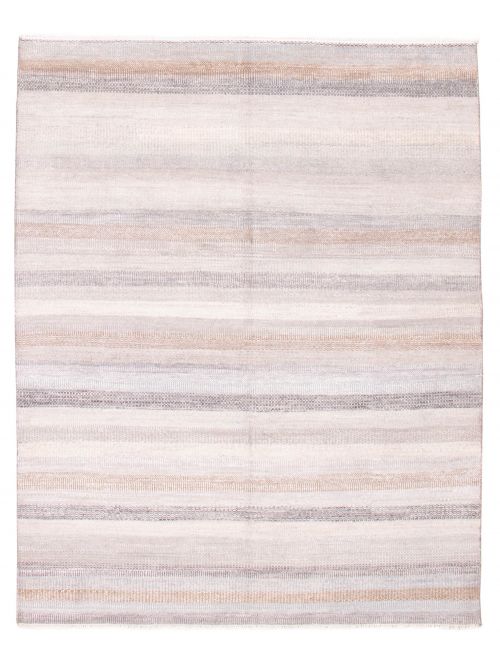 Indian Silk Shadow 7'10" x 9'11" Hand-knotted Viscose, Wool Rug 