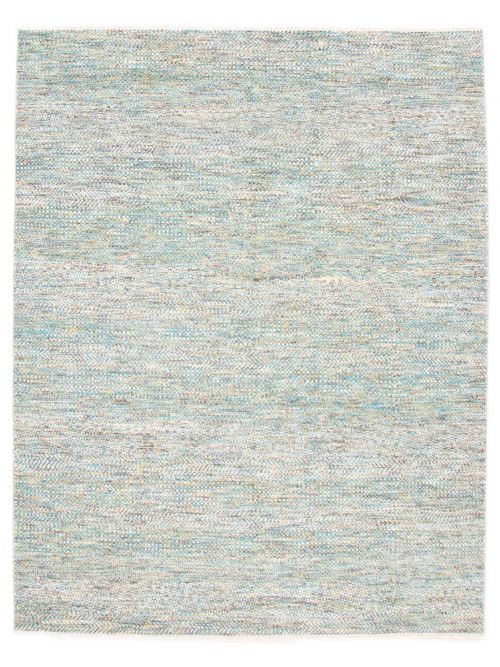 Indian Silk Shadow 7'10" x 10'2" Hand-knotted Viscose, Wool Rug 