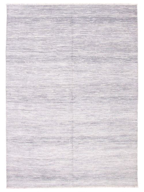 Indian Silk Shadow 8'7" x 12'0" Hand-knotted Viscose & Wool Rug 