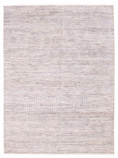 Indian Silk Shadow 8'8" x 11'8" Hand-knotted Viscose & Wool Rug 