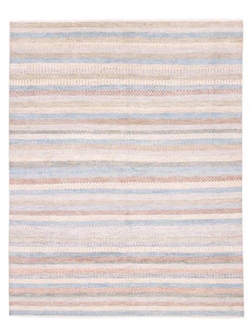 Indian Silk Shadow 7'11" x 10'1" Hand-knotted Viscose & Wool Rug 