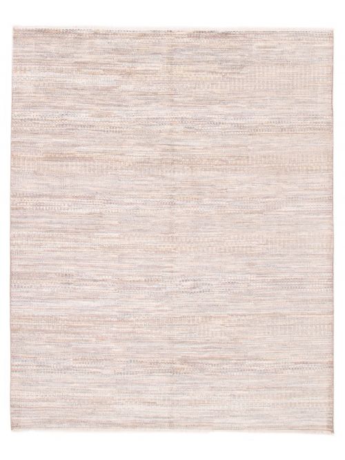 Indian Silk Shadow 8'1" x 9'10" Hand-knotted Viscose & Wool Rug 