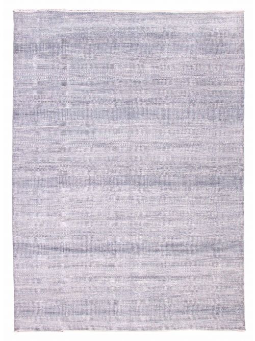 Indian Silk Shadow 9'11" x 13'11" Hand-knotted Viscose & Wool Rug 