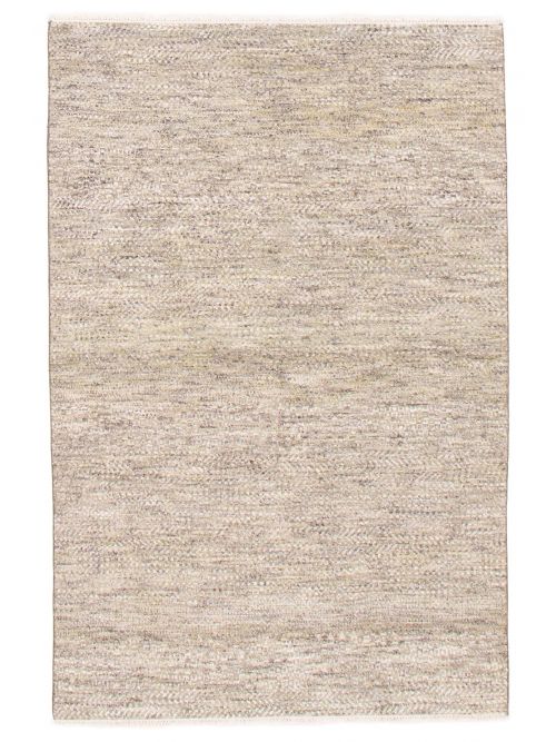 Indian Silk Shadow 5'2" x 7'10" Hand-knotted Viscose & Wool Rug 