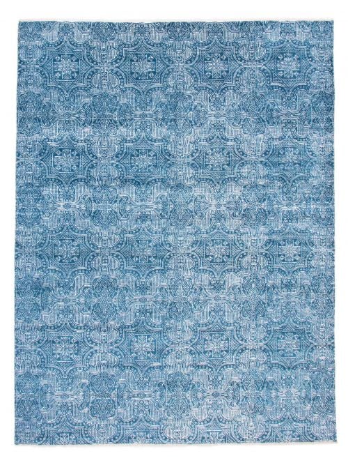 Indian Mystique 8'10" x 11'6" Hand-knotted Silk & Wool Rug 