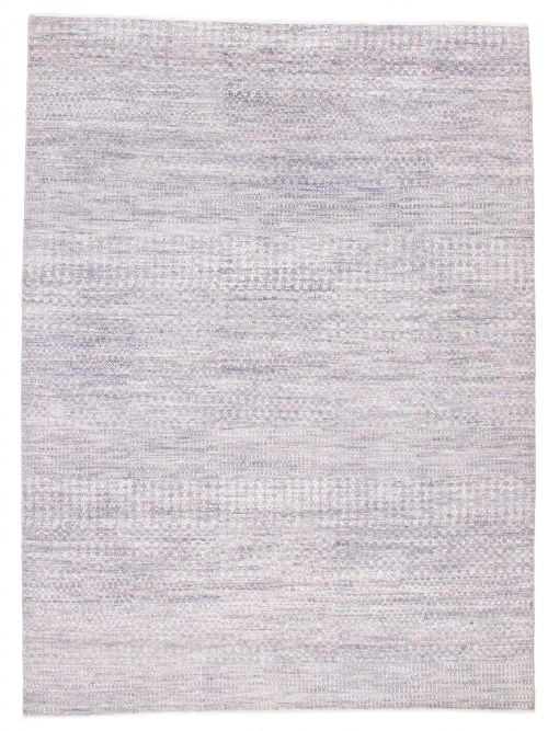 Indian Silk Shadow 8'10" x 11'10" Hand-knotted Viscose & Wool Rug 