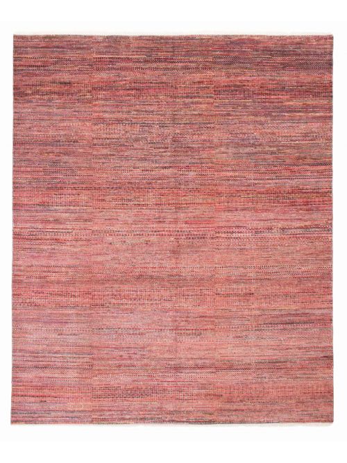Indian Silk Shadow 8'1" x 9'9" Hand-knotted Viscose & Wool Rug 