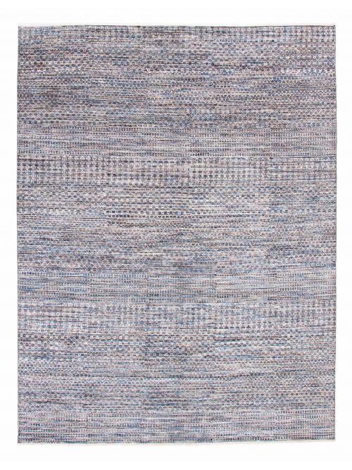Indian Silk Shadow 9'0" x 12'0" Hand-knotted Viscose & Wool Rug 