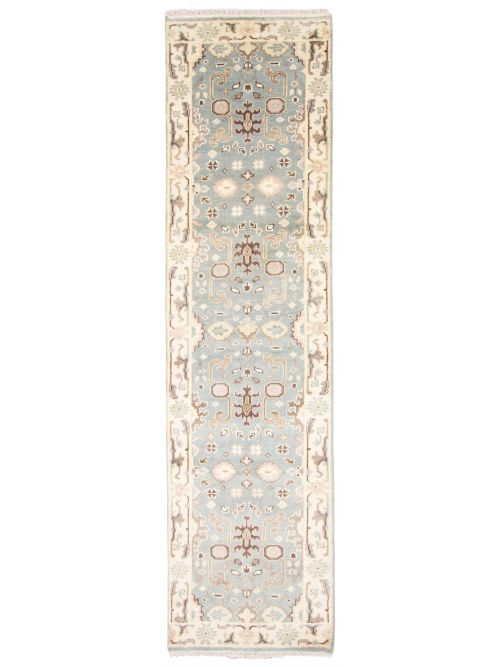 Indian Royal Oushak 2'7" x 9'8" Hand-knotted Wool Rug 