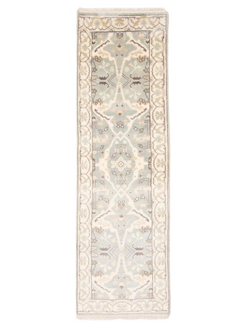 Indian Royal Oushak 2'5" x 7'8" Hand-knotted Wool Rug 