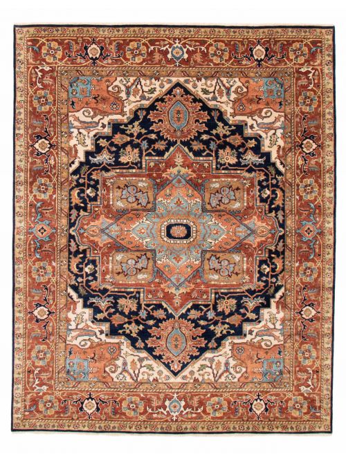 Indian Jules Sultane 7'10" x 10'1" Hand-knotted Wool Rug 