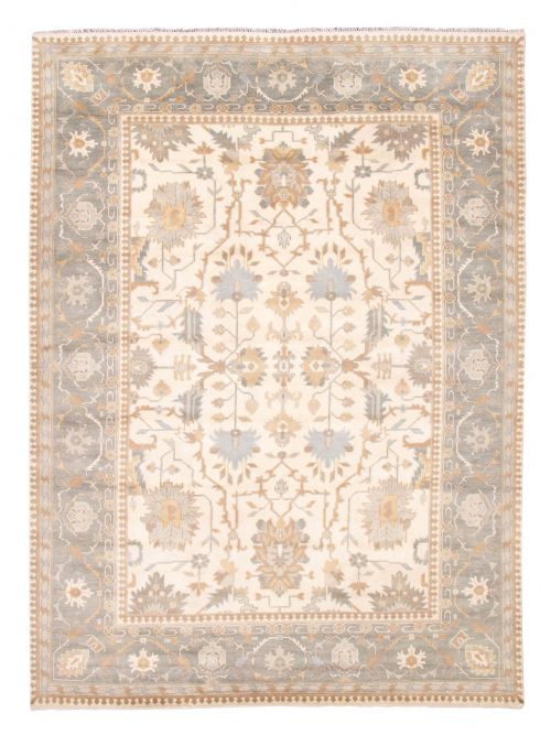 Indian Royal Oushak 9'11" x 13'9" Hand-knotted Wool Rug 