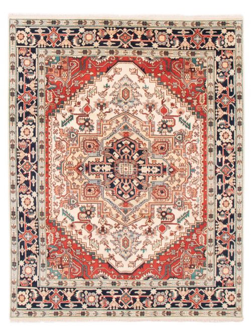 Indian Serapi Heritage 7'10" x 9'9" Hand-knotted Wool Rug 