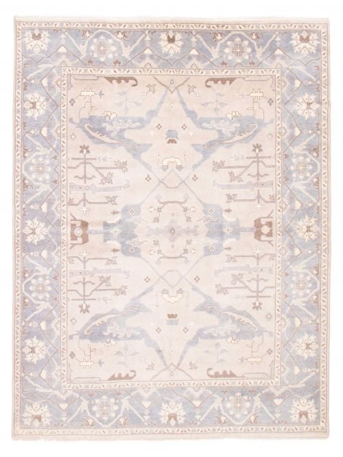 Indian Royal Oushak 8'11" x 11'9" Hand-knotted Wool Rug 