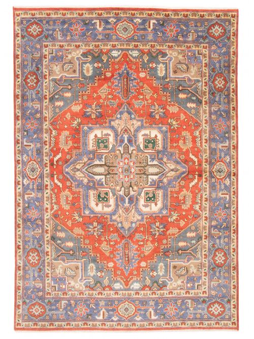 Indian Serapi Heritage 8'8" x 12'1" Hand-knotted Wool Rug 