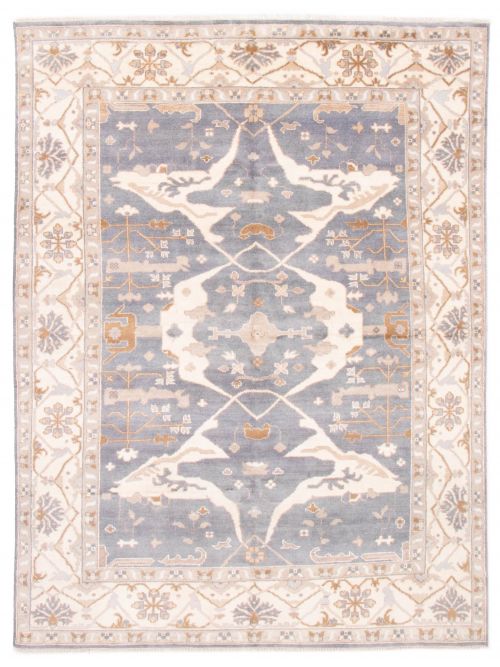 Indian Royal Oushak 9'0" x 12'0" Hand-knotted Wool Rug 