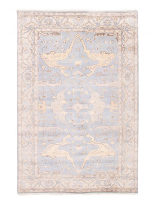 Indian Royal Oushak 6'3" x 9'3" Hand-knotted Wool Rug 