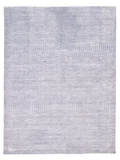 Indian Silk Shadow 8'10" x 11'7" Hand-knotted Viscose & Wool Rug 