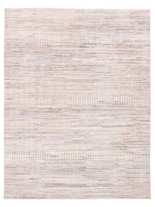 Indian Silk Shadow 9'0" x 11'10" Hand-knotted Viscose & Wool Rug 
