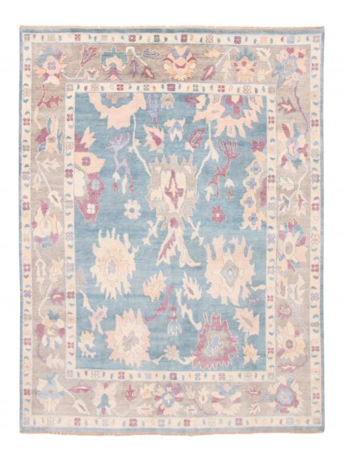 Indian Modern Oushak 8'7" x 11'7" Hand-knotted Wool Rug 
