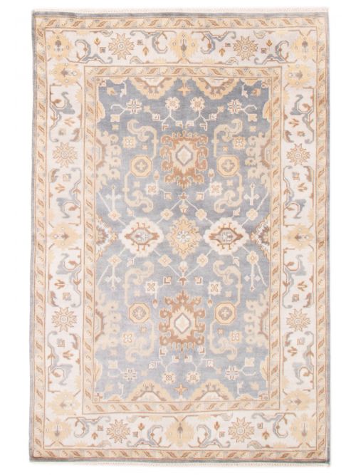 Indian Royal Oushak 6'2" x 9'1" Hand-knotted Wool Rug 