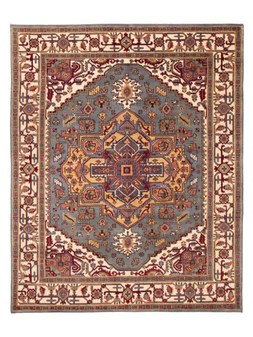 Indian Serapi Heritage 7'10" x 9'11" Hand-knotted Wool Rug 