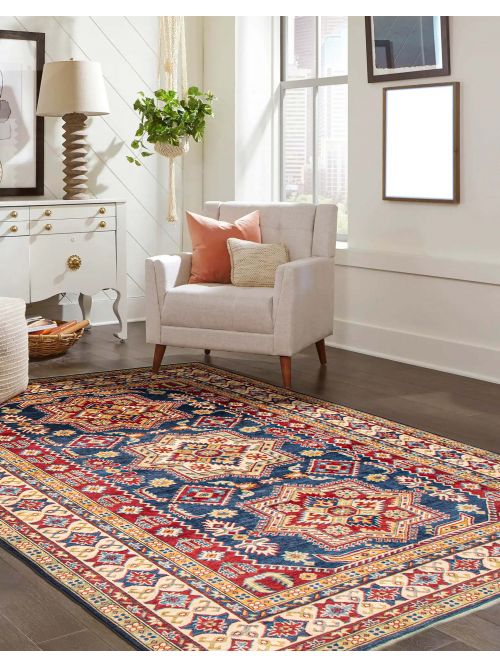 Afghan Finest Ghazni 6'7" x 9'11" Hand-knotted Wool Rug 