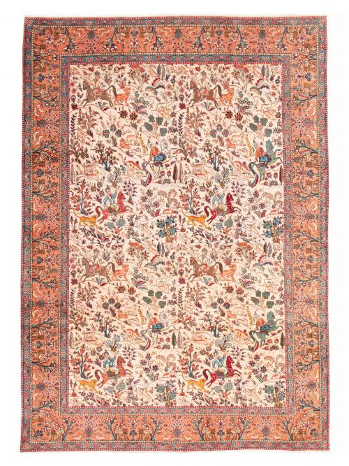 Persian Tabriz 9'10" x 12'10" Hand-knotted Wool Rug 