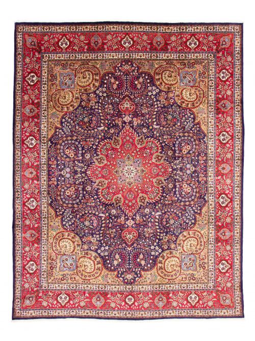 Persian Tabriz 10'2" x 12'10" Hand-knotted Wool Rug 