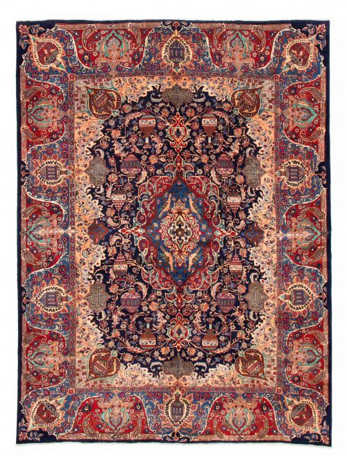 Persian Kashmar 8'5" x 11'5" Hand-knotted Wool Rug 