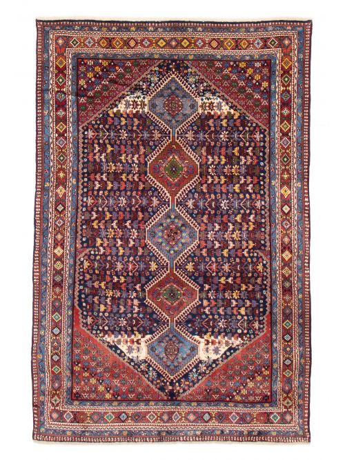Persian Yalameh 6'2" x 9'1" Hand-knotted Wool Rug 
