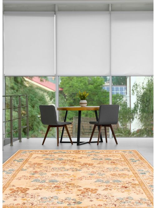 Pakistani Double Knot 9'1" x 12'1" Hand-knotted Wool Rug 