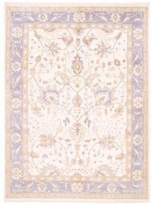 Indian Royal Oushak 9'1" x 12'4" Hand-knotted Wool Rug 
