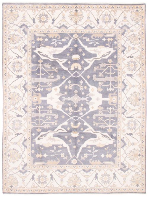 Indian Royal Oushak 9'2" x 12'4" Hand-knotted Wool Rug 