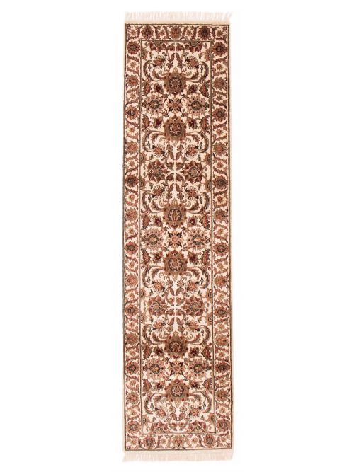 Indian Finest Agra Jaipur 2'7" x 10'0" Hand-knotted Wool Rug 