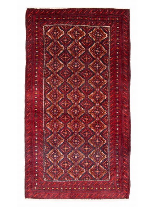Afghan Royal Baluch 2'8" x 4'8" Hand-knotted Wool Rug 