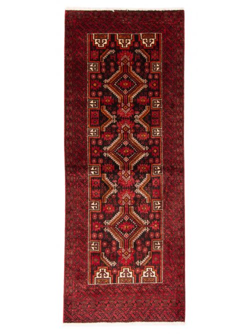 Afghan Royal Baluch 2'7" x 6'7" Hand-knotted Wool Rug 